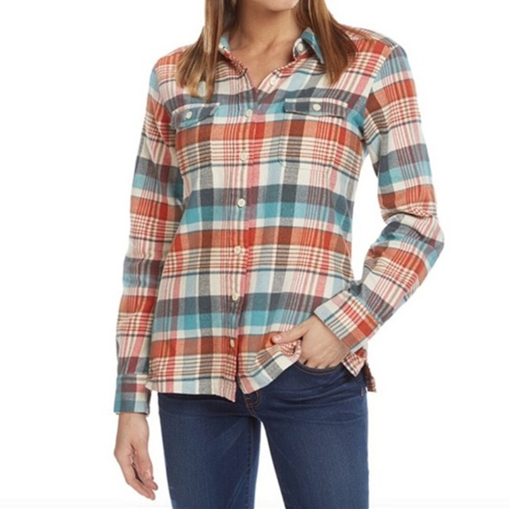 Patagonia Fjord Organic Flannel Plaid Shirt 8